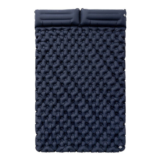 BESTHUA Double Sleeping Pad for Camping | Thick Camping Mat with Pillow | Waterproof Air Mattress for Hiking, Backpacking, Inflate and Deflate Quickly