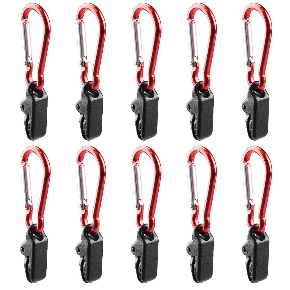 CACAGOO 20Pcs Stable Tarp Awning Clamp Clips Tent Snaps Hangers Camping Tent Tighten Lock Grip Clamp
