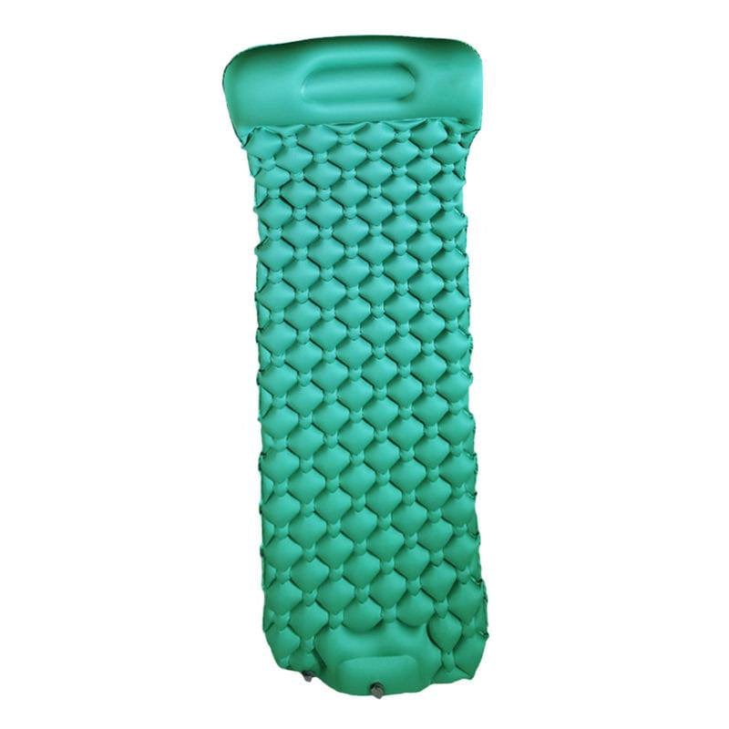 Camping Inflatable Sleeping Pad Tent Mat Cushion Air Mattress Orange