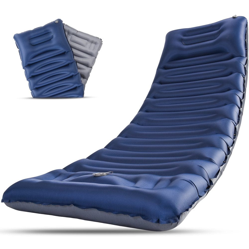 Camping Sleeping Pad - 79 X 28 in Self Inflating Camping Mattress Pad with Pillow & Built-In Pump ,Durable Waterproof Sleeping Pads for Tent Backpacking Hiking Outdoor Traveling