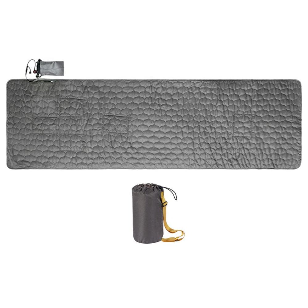 Camping Sleeping Pad - Mat, Ultralight, Best Electric Blanket Mattress for Backpacking, Hiking Tent Heating Pad - Lightweight, Camp Tent Pad Gray