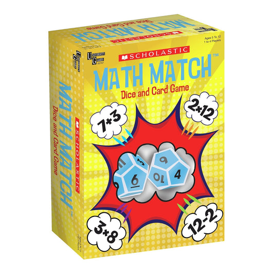 Scholstic Math Match Dice And Card Game