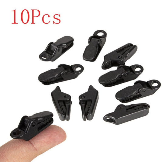 Cheers.Us 10Pcs Outdoor Camping Tent Buckles Tarpaulin Clips Fishing Tackle Accessories for Pool Car Cover Farm Garden Tarpaulin Outdoor Camping
