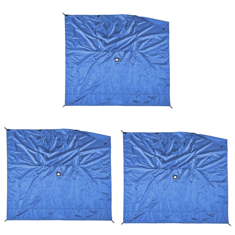 CLAM Quick-Set Screen Tent Wind & Sun Panel, Accessory Only, Blue (3 Pack)
