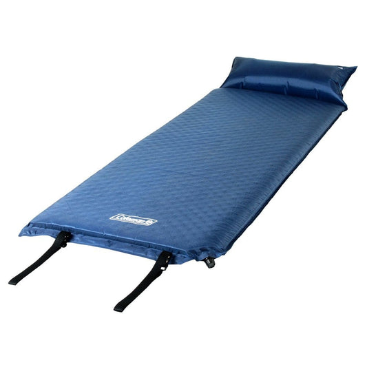 Coleman Self-Inflating Sleeping Camp Pad with Pillow, 76" X 25"