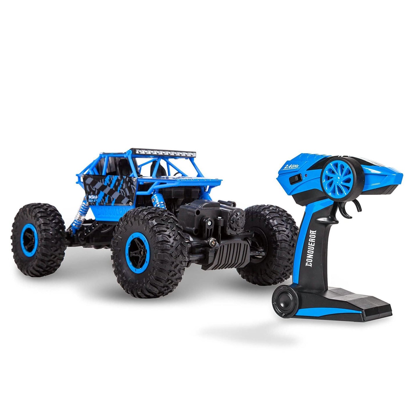 Conqueror 1:18 RTR Electric RC Rock Crawler Toys & Hobbies Blue - DailySale