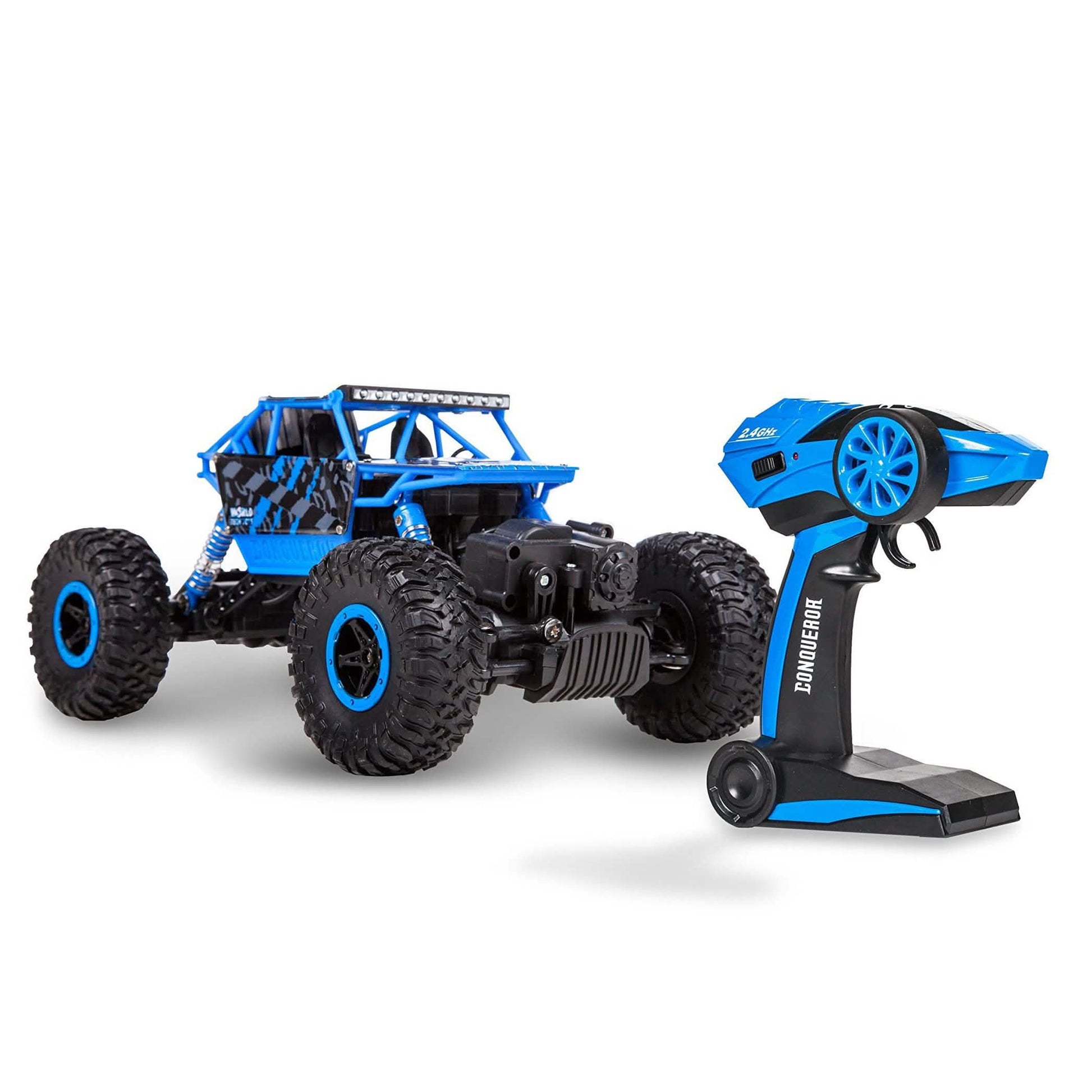 Conqueror 1:18 RTR Electric RC Rock Crawler Toys & Hobbies Blue - DailySale