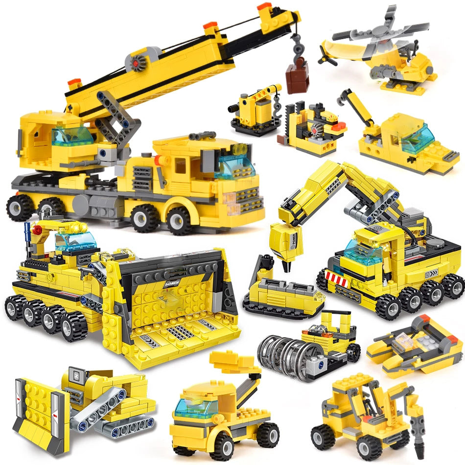 Construction Truck Building Blocks City Building Bricks Set