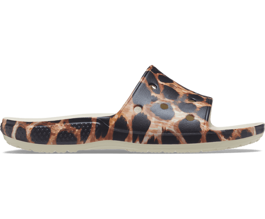 Crocs Unisex Classic Animal Remix Slide - Bone