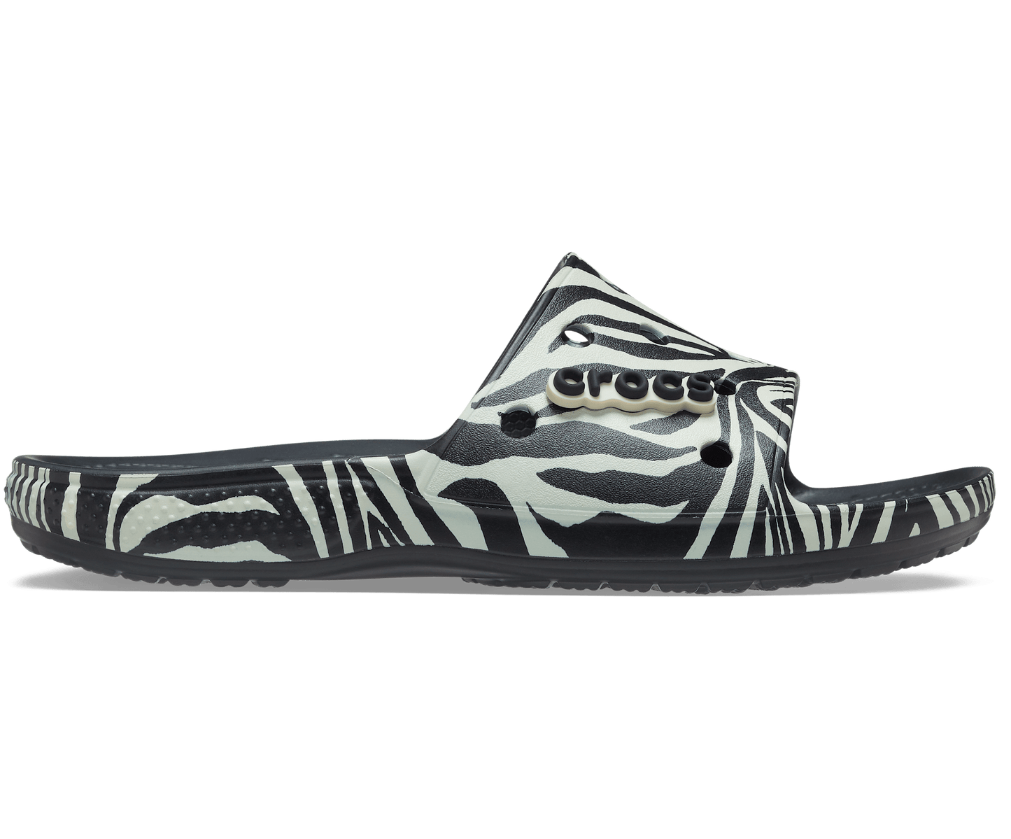 Crocs Unisex Classic Animal Remix Slide - Black