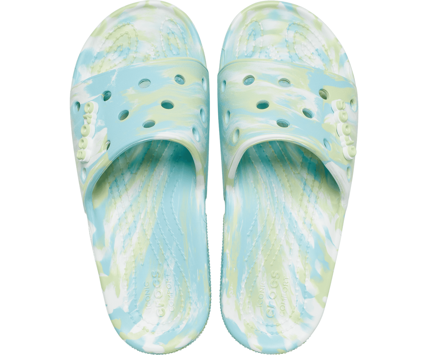 Crocs Unisex Classic Marbled Slide - Pure Water