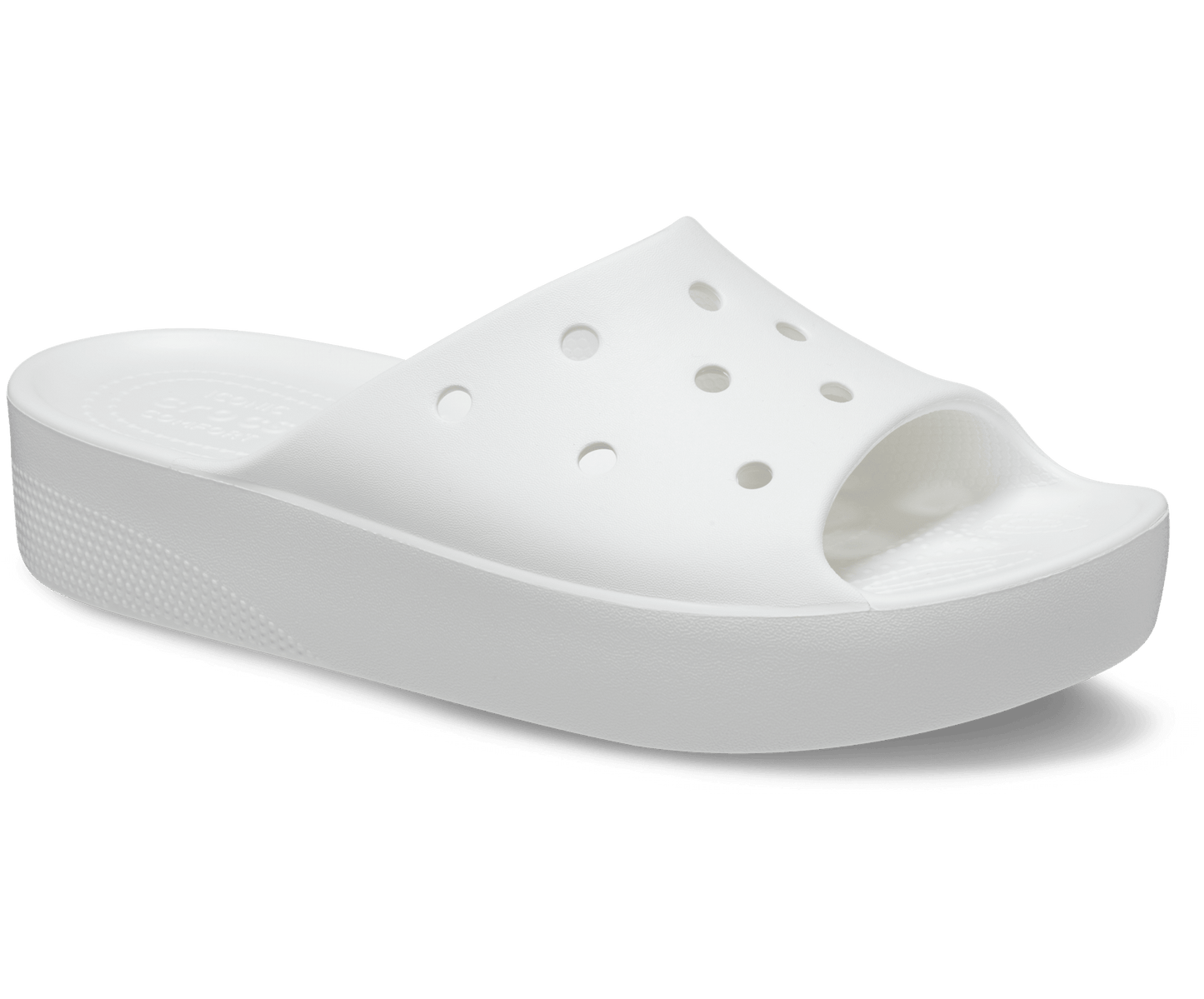 Crocs Unisex Classic Platform Slide - White