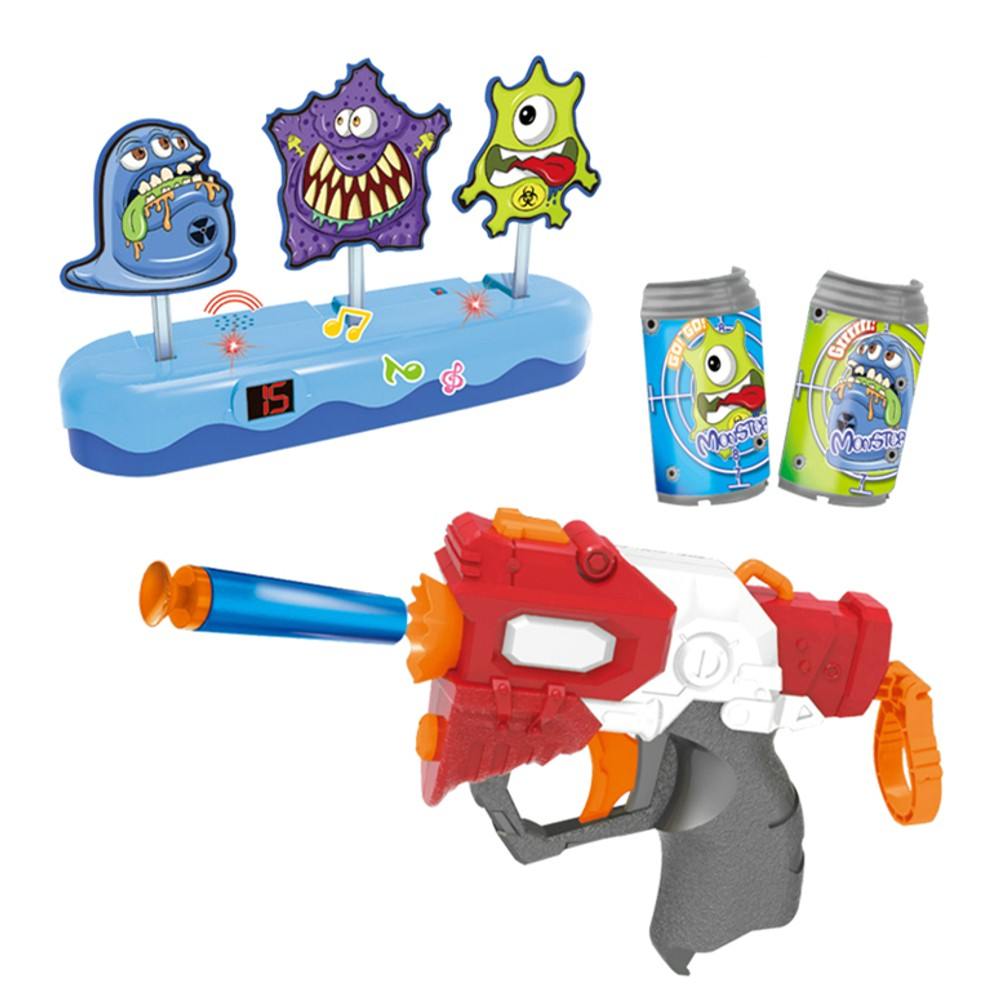 Digital Shooting Targets with Foam Dart Toy Gun
