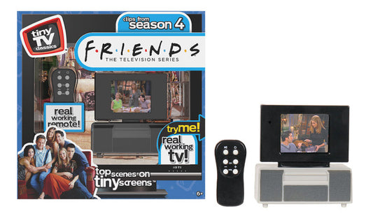 Tiny TV Classics with Working Remote Control - Friends: The Television Series (Clips from Season 4) LOW STOCK