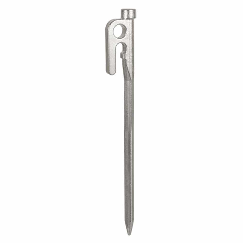 Saisrt Outdoor Stainless Steel Nails Canopy Tent Windproof Fixing Accessory Nail Camping Casting Ground Nail, Silver 30Cm