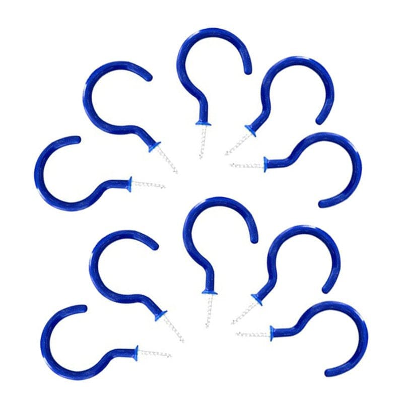 Shulemin 10Pcs Deck Nail Hook Design Convenient Iron Outdoor Camping Setscrew for Tent