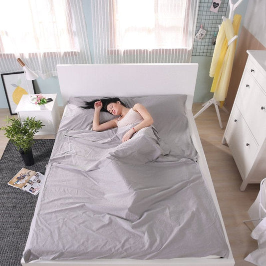 Sleeping Bag Liner - Camping & Travel Sheets for Adults - Sleeping Sack & Sheets for Backpacking, Hotel, Hostels & Traveling - Ultra Lightweight Double Sleep Sack - Comfortable Sleep Liners