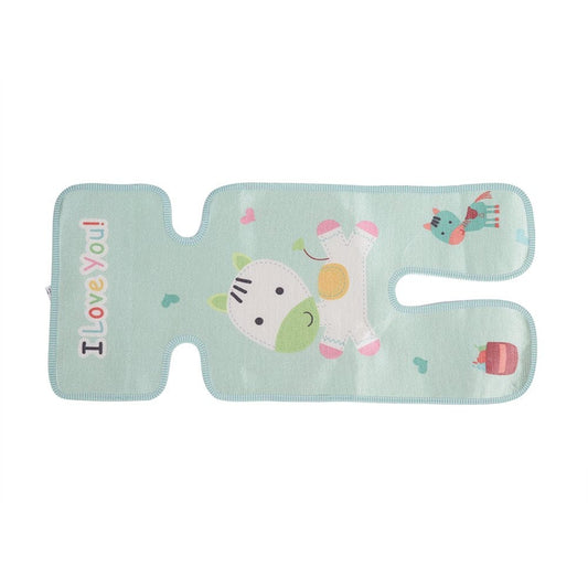 Summer Straw Mat Cooling Pad Sleeping Mat for Baby Infant Strolller Green