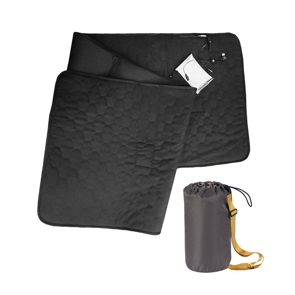 Suzicca Heated Sleeping Bag Pad Mattress USB Power Warm Heating Mat with 5 Heating Zone 3-Level Temperature for Indoor Outdoor Camping Travel