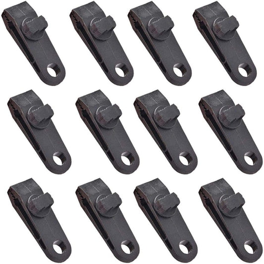 Tent Tarp Clips Outdoor Camping Tools Clamp Awning Accessory Car Boat Cover Tent Tie down Emergency Tarp Clips 10 Pcs/Set