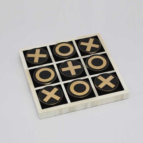 Tic-Tac-Toe-Ivory-Bone-&-Brass-Game-Toys-&-Games