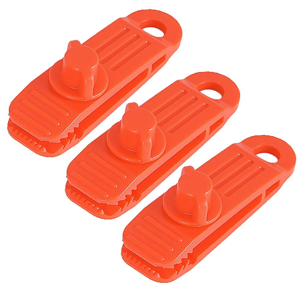 Tifytof2Ys 3PCS Reusable Tent Tarp Tarpaulin Clip Clamp Buckle Camping Tool