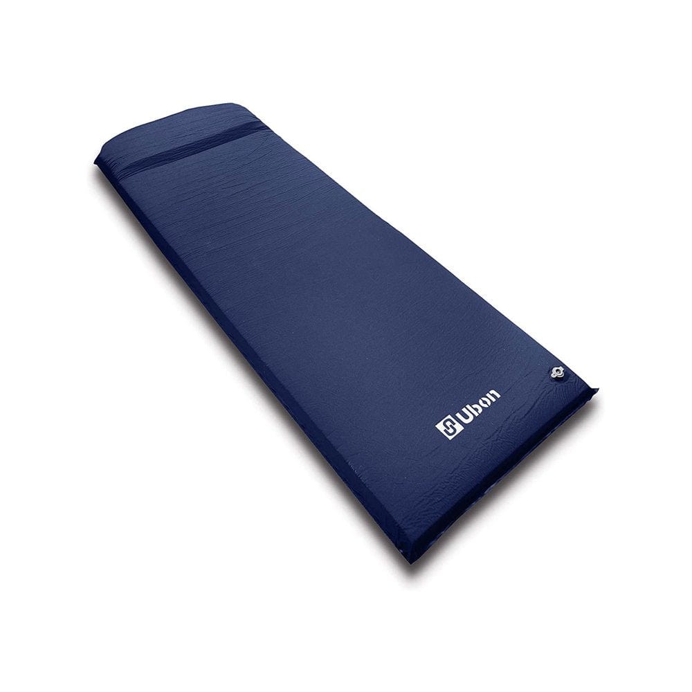 Ubon Self Inflating Sleeping Pad with Pillow for One People Fast Inflating Camping Mat 2 Inch Camping Mattress for Camping Hiking and Backpacking - Black