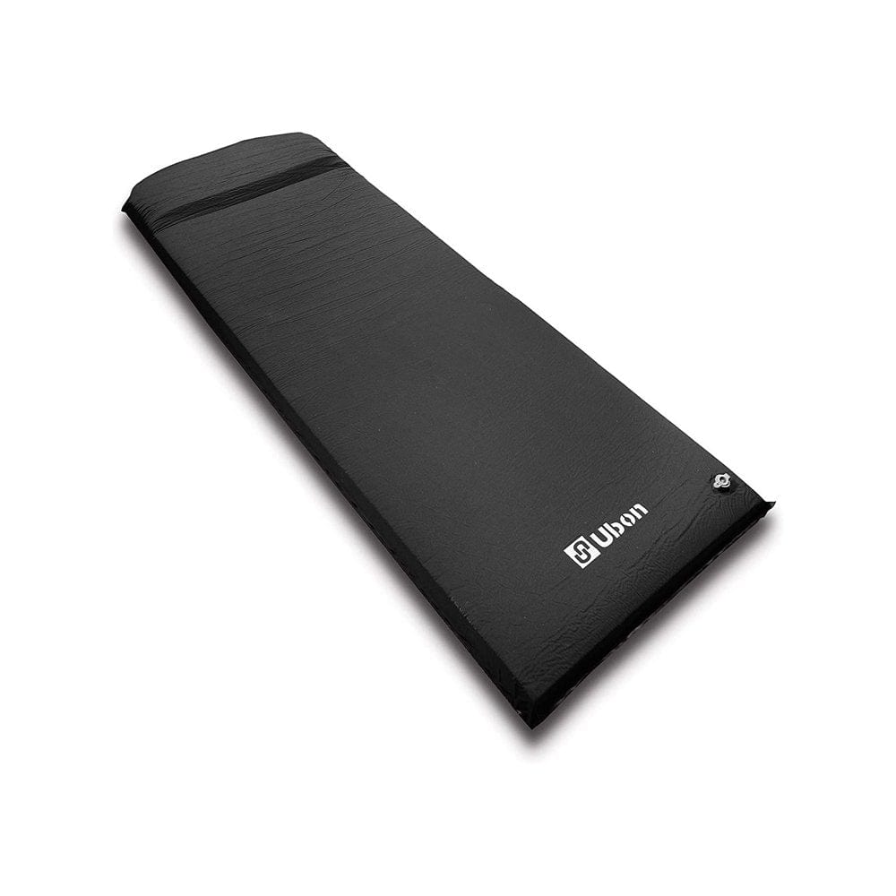 Ubon Self Inflating Sleeping Pad with Pillow for One People Fast Inflating Camping Mat 2 Inch Camping Mattress for Camping Hiking and Backpacking - Black