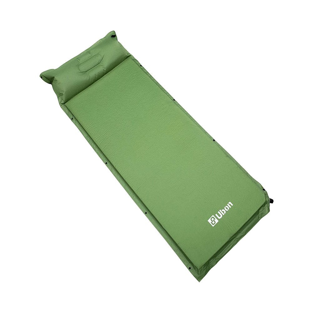 Ubon Self Inflating Sleeping Pad with Pillow for One People Fast Inflating Camping Mat 2 Inch Camping Mattress for Camping Hiking and Backpacking - Black