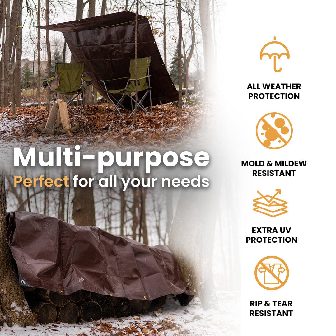 Super Heavy Duty Poly Tarp Cover Thick 16 Mil, 8 oz.