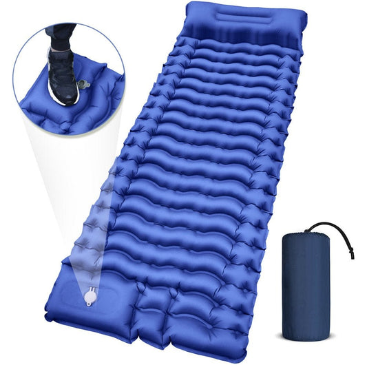 YUZONC Camping Sleeping Pad with Air Pillow for Backpacking Hiking Traveling 75.60 X 22.83 X 2.40 In